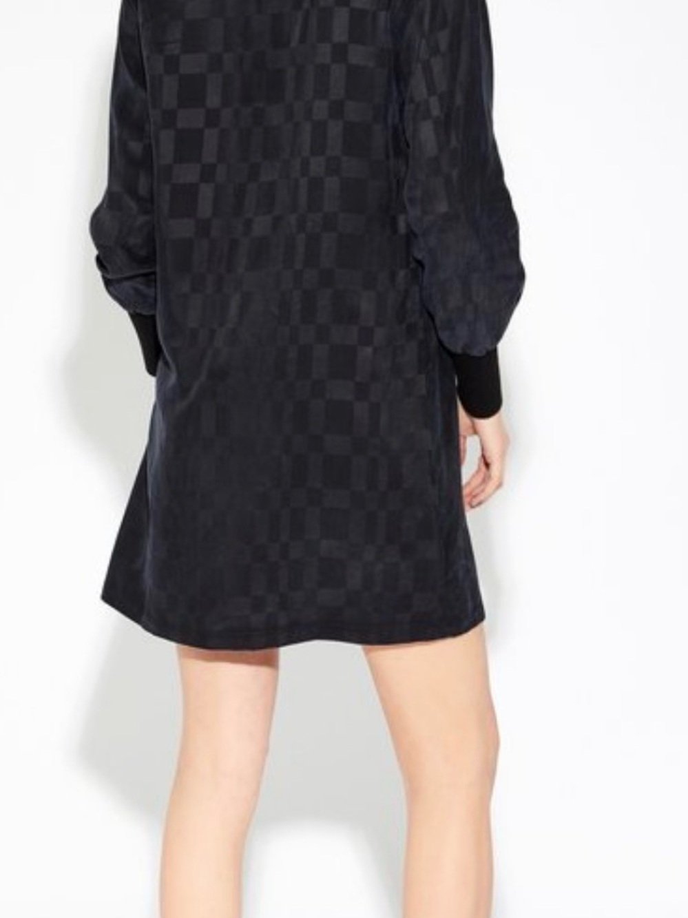Meshki Callahan Black Check-Pattern Mini Dress - Picture 2 of 7